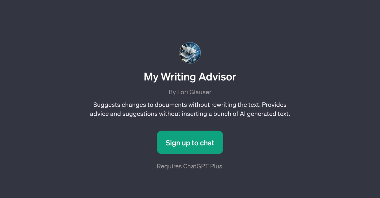 My Writing Advisor website