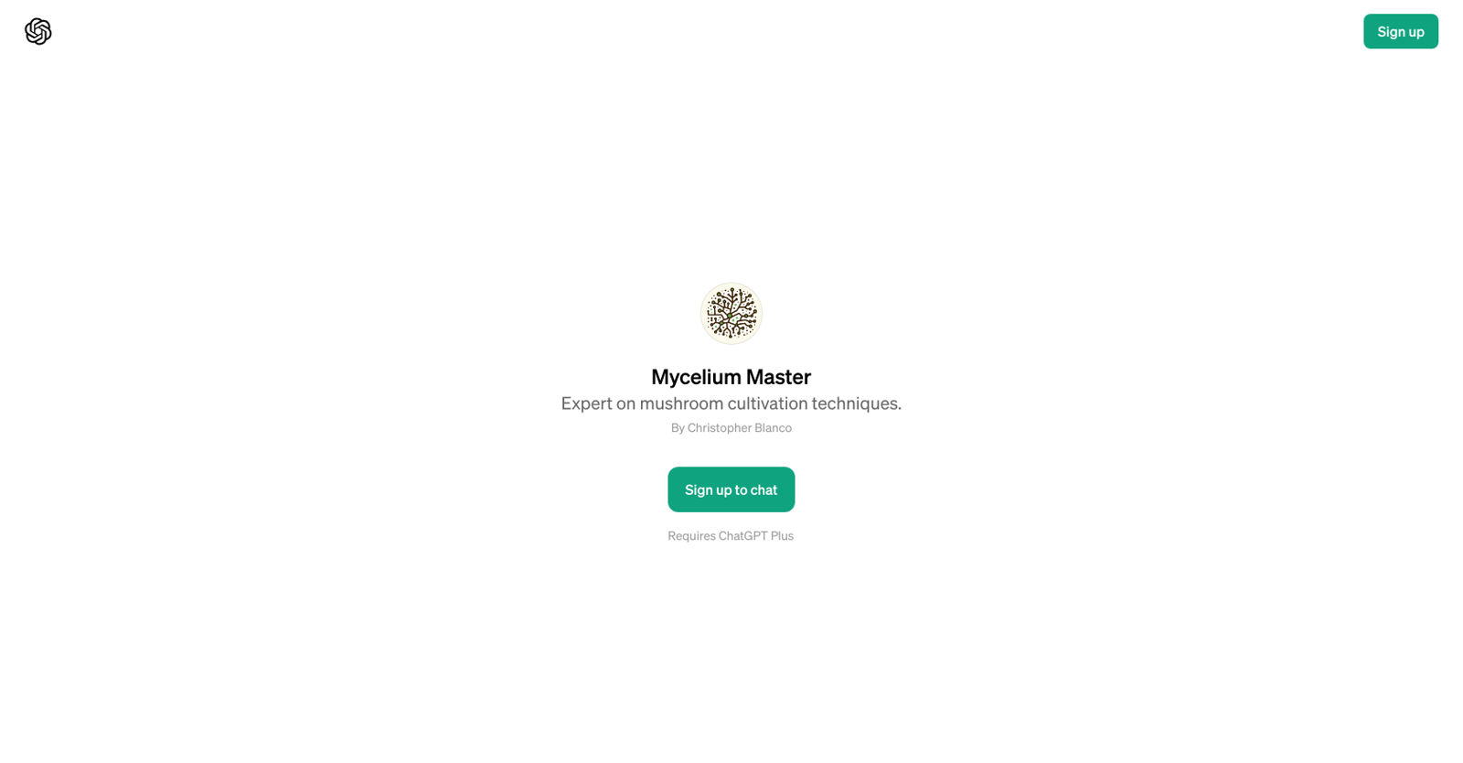 Mycelium Master website