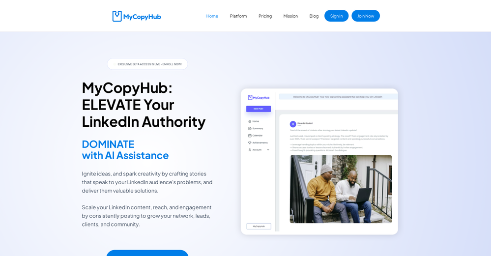 MyCopyHub website