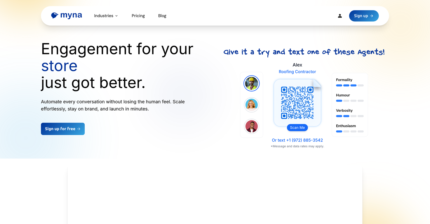 Myna website