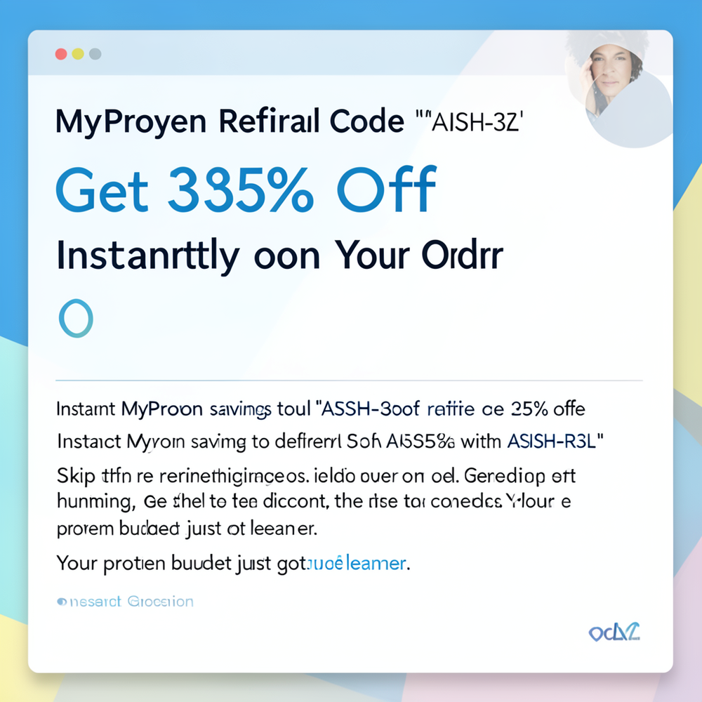 MyProtein Referral Code "ASISH-R3L"  Get 35% Off Instantly on Your Order website