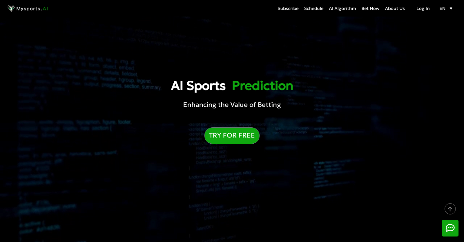 Mysports AI website