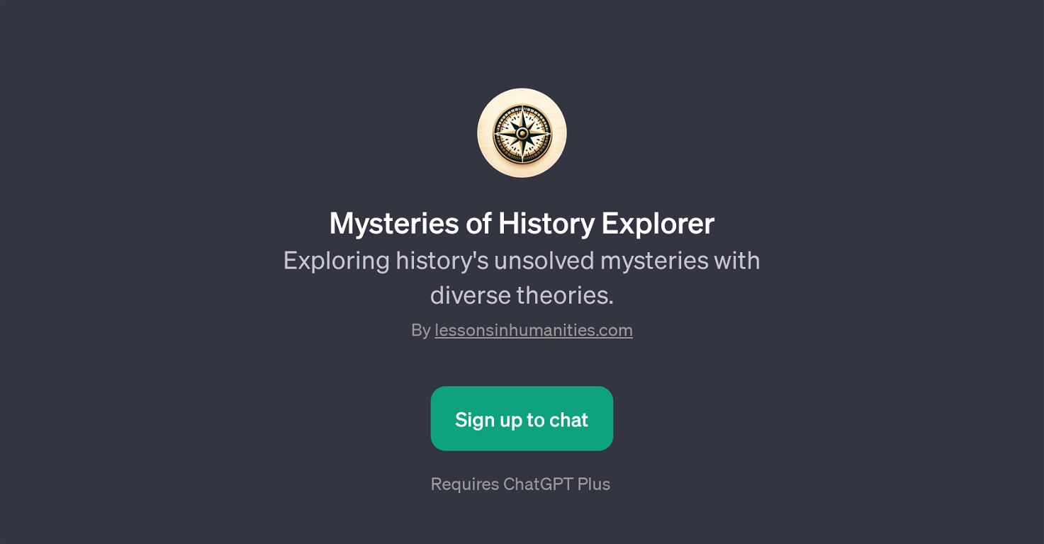 Mysteries of History Explorer website