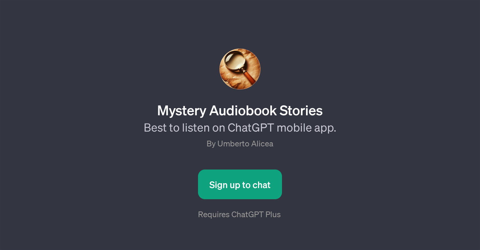 Mystery Audiobook Stories website