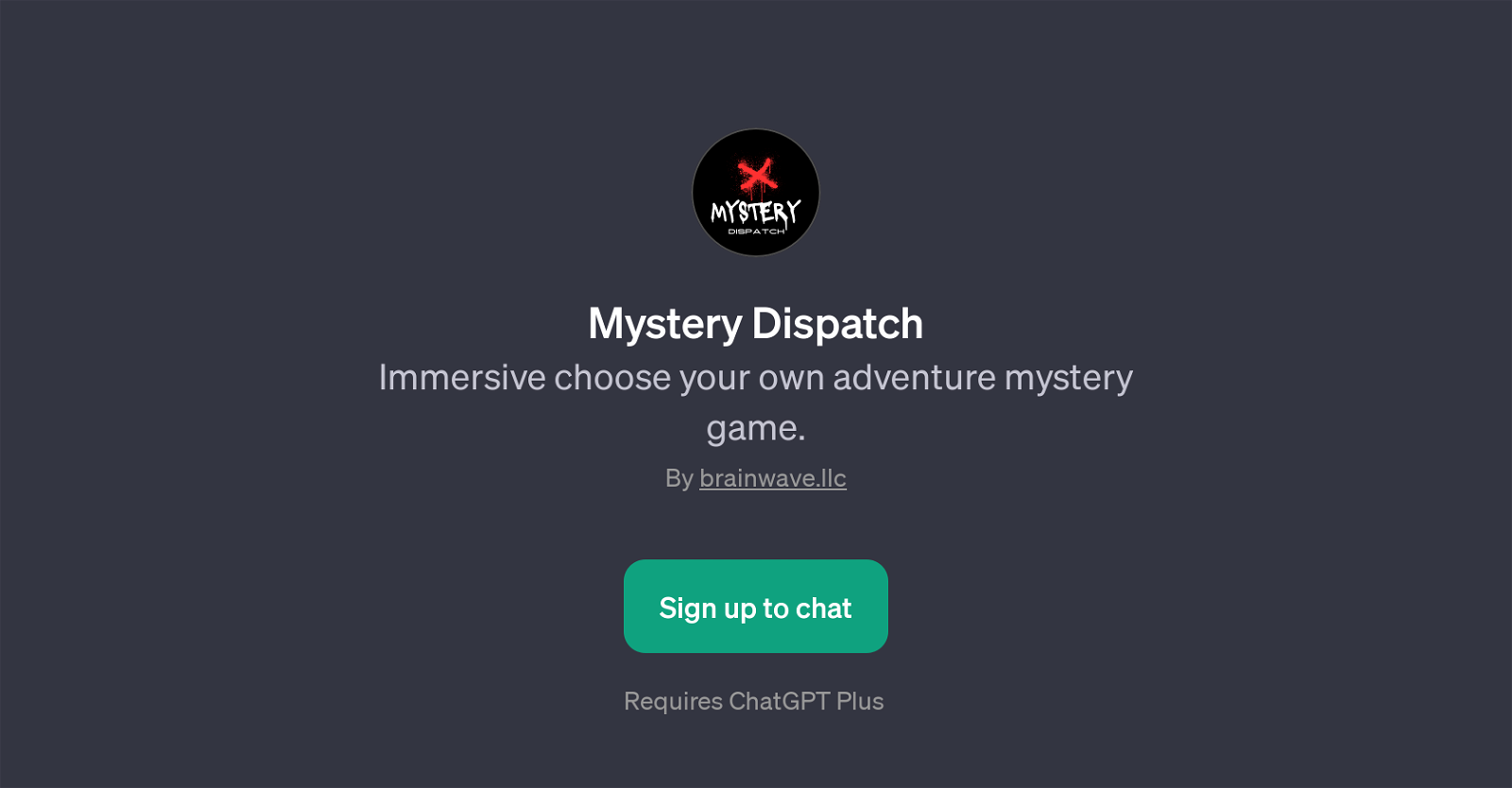 Mystery Dispatch website