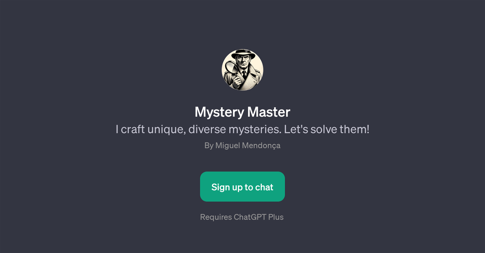 Mystery Master website