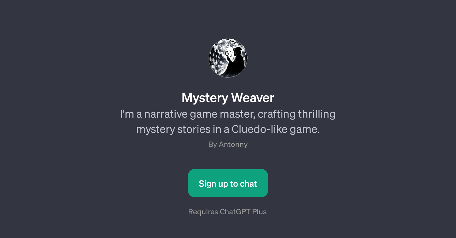Mystery Weaver website