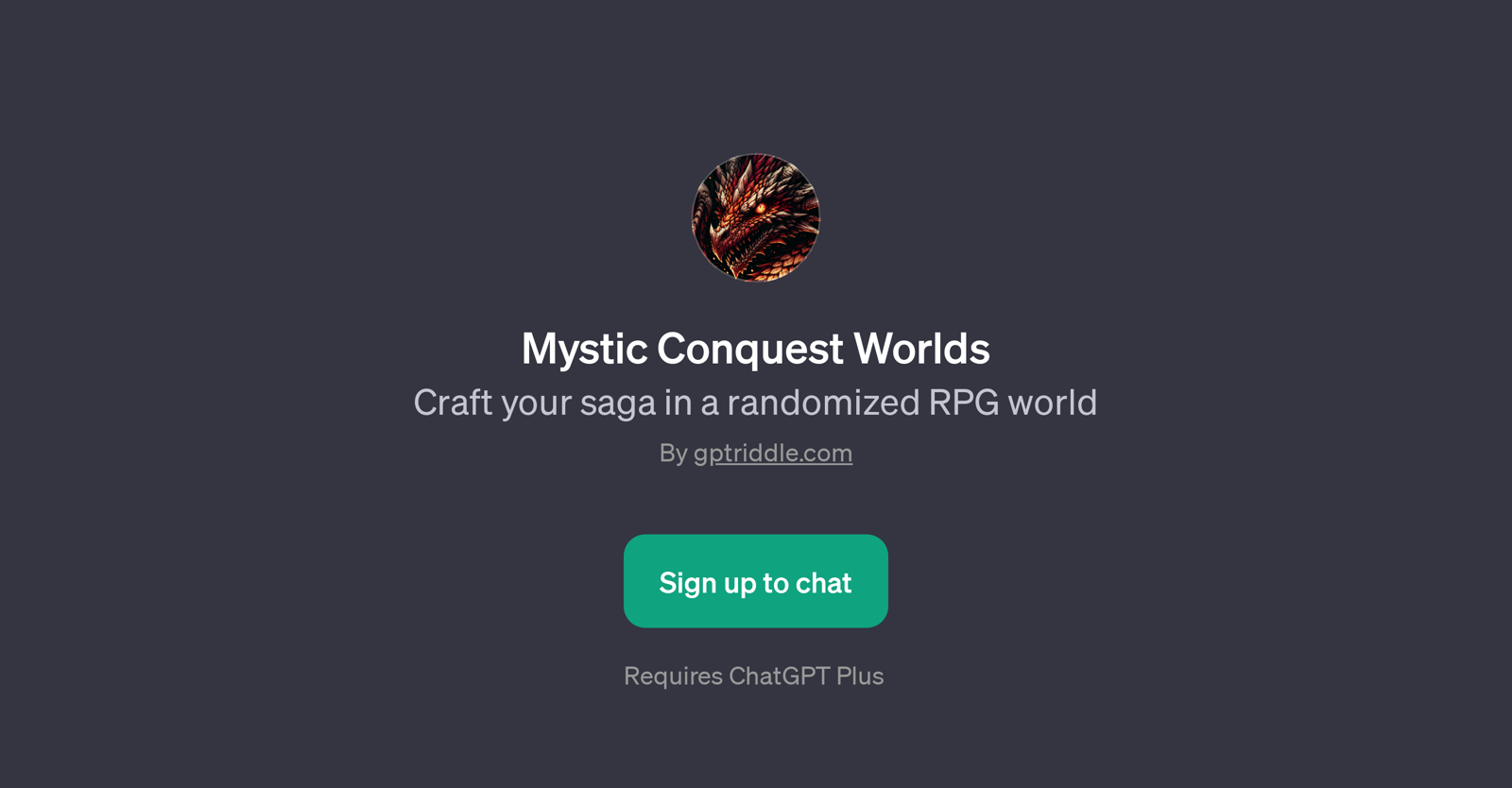 Mystic Conquest Worlds website
