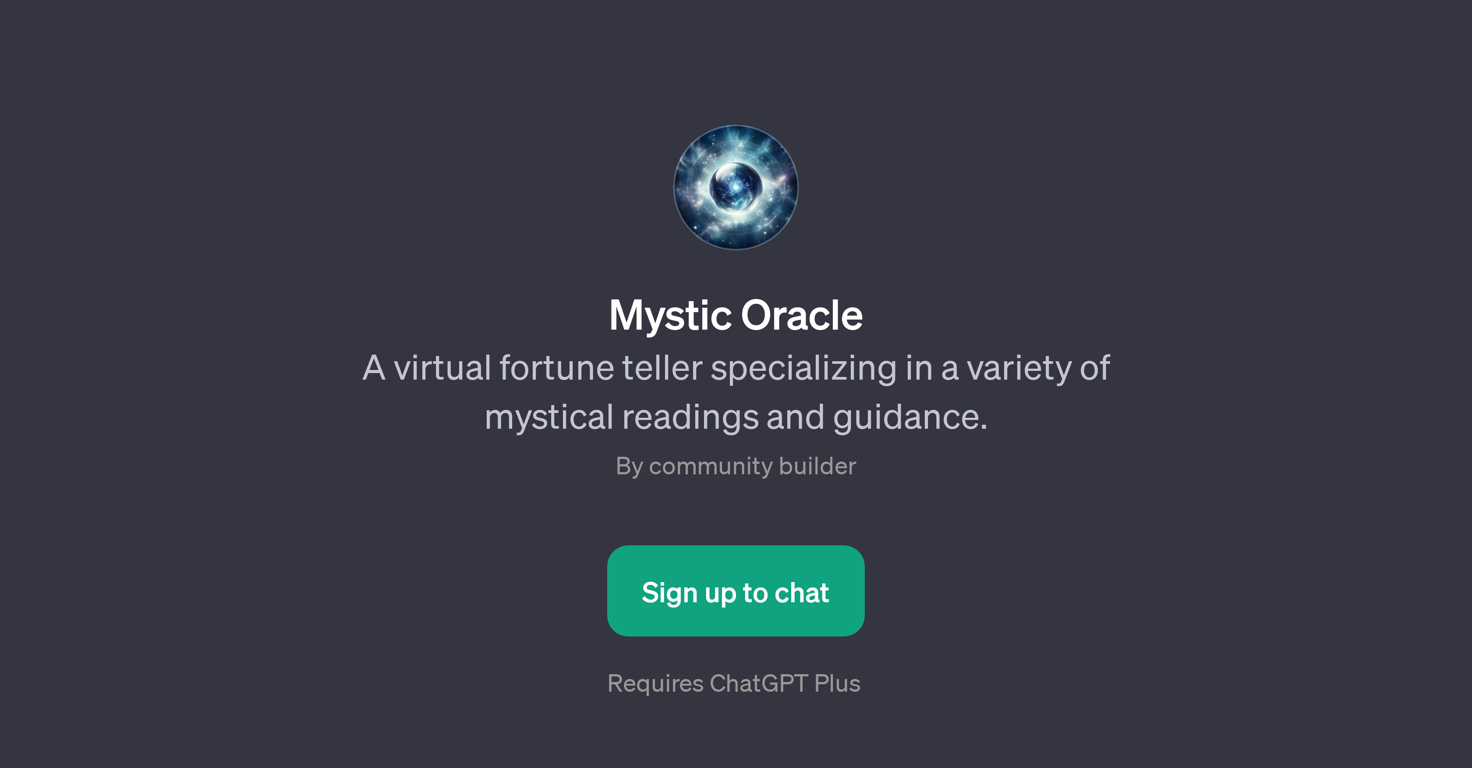 Mystic Oracle website