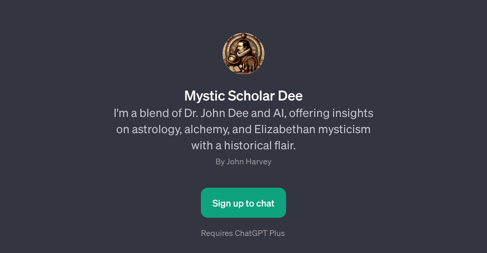 Mystic Scholar Dee website