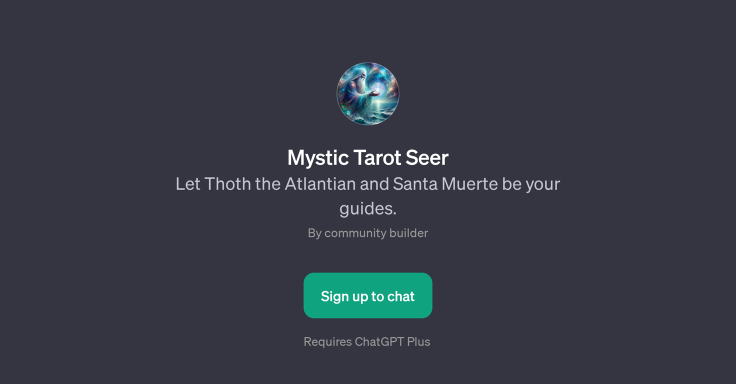 Mystic Tarot Seer website