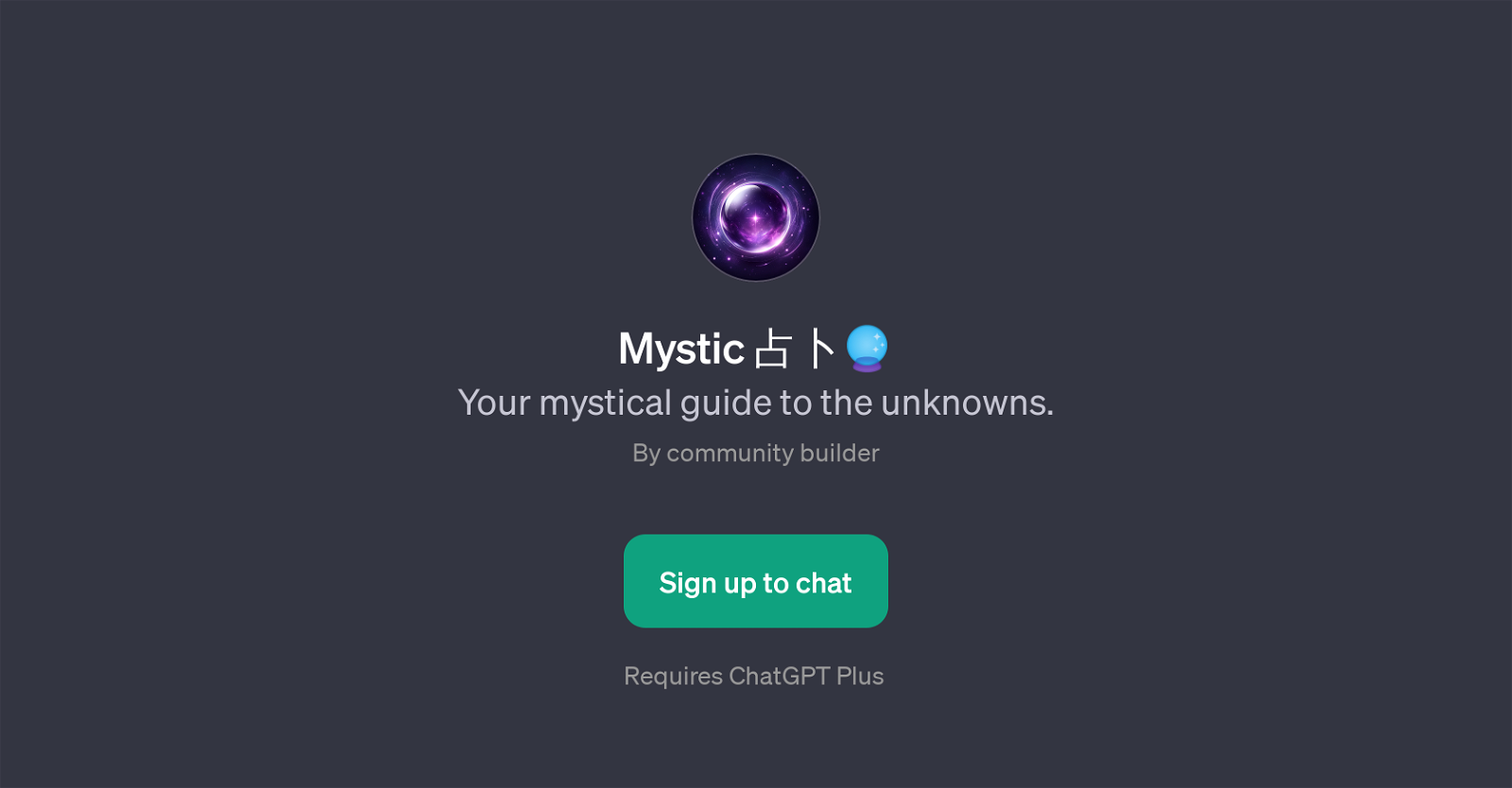 Mystic website