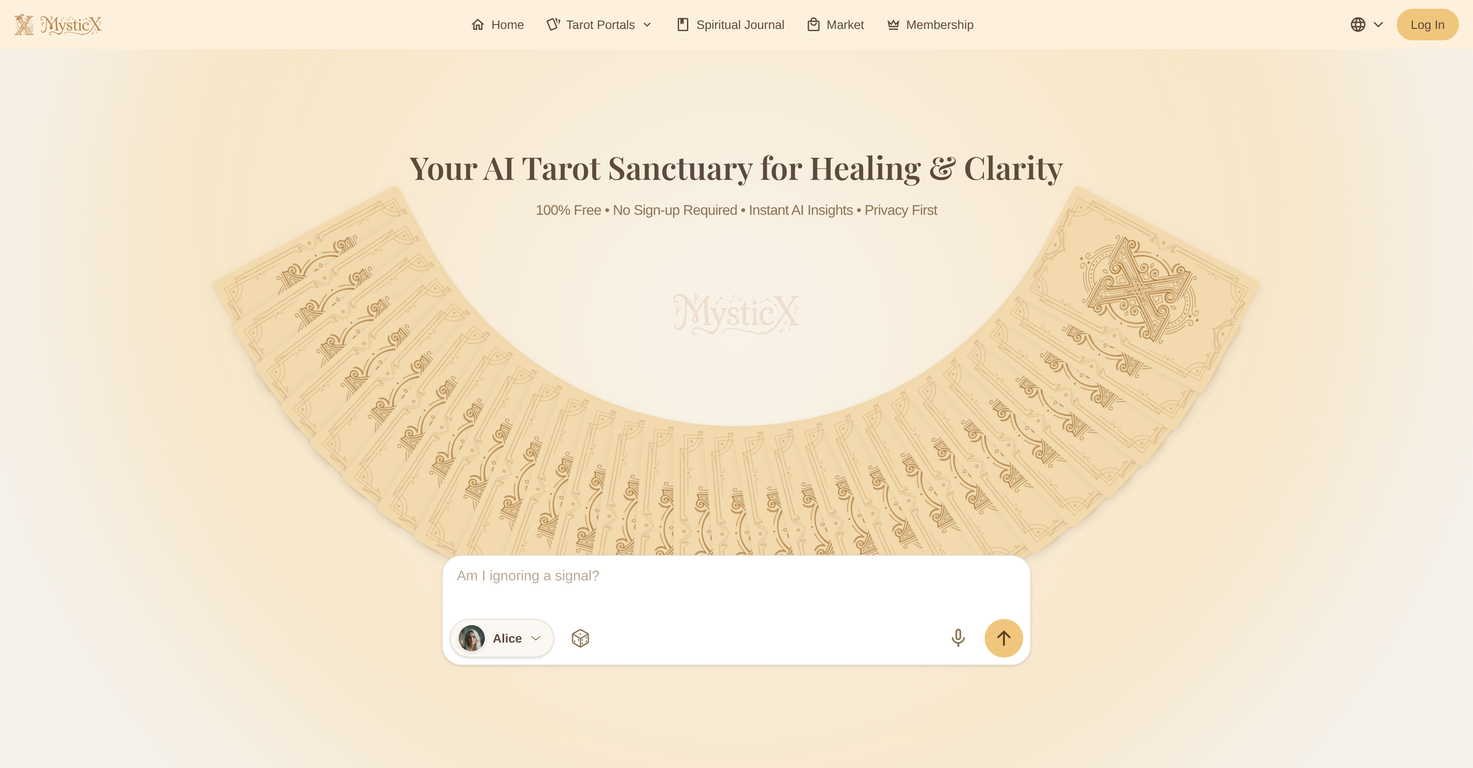 MysticX website