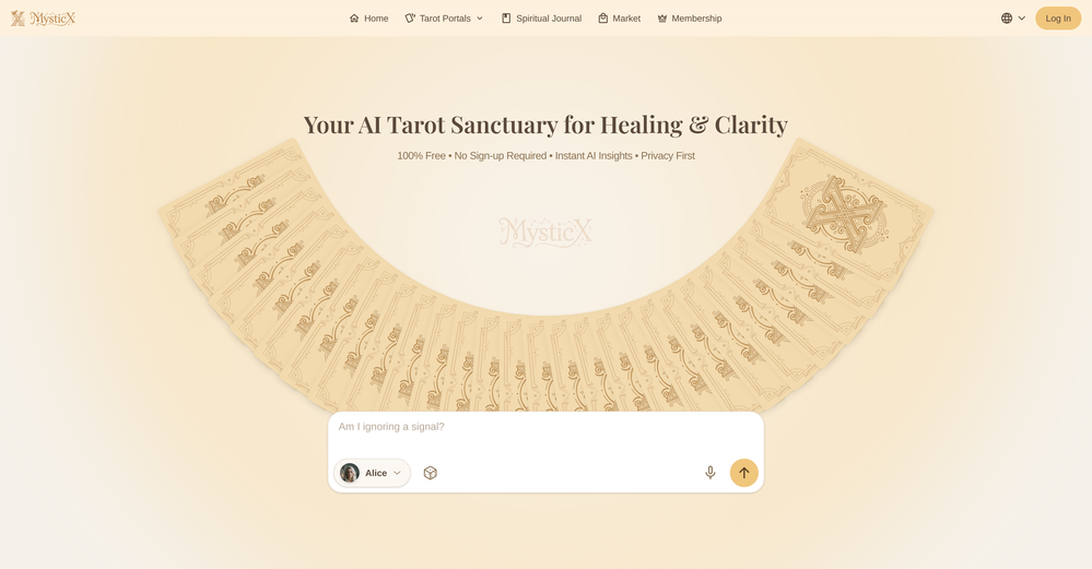 MysticX website