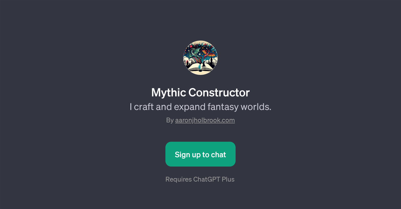 Mythic Constructor website