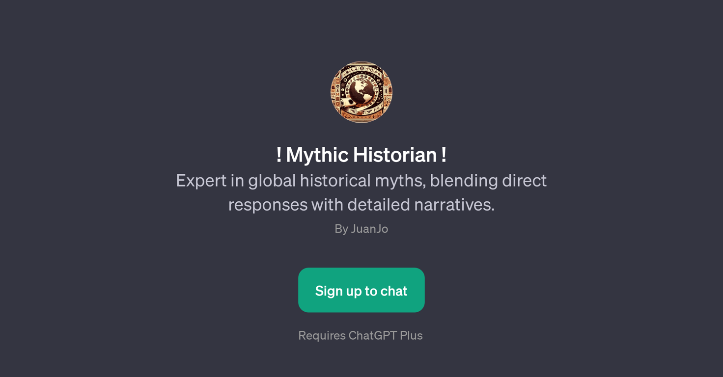 Mythic Historian website