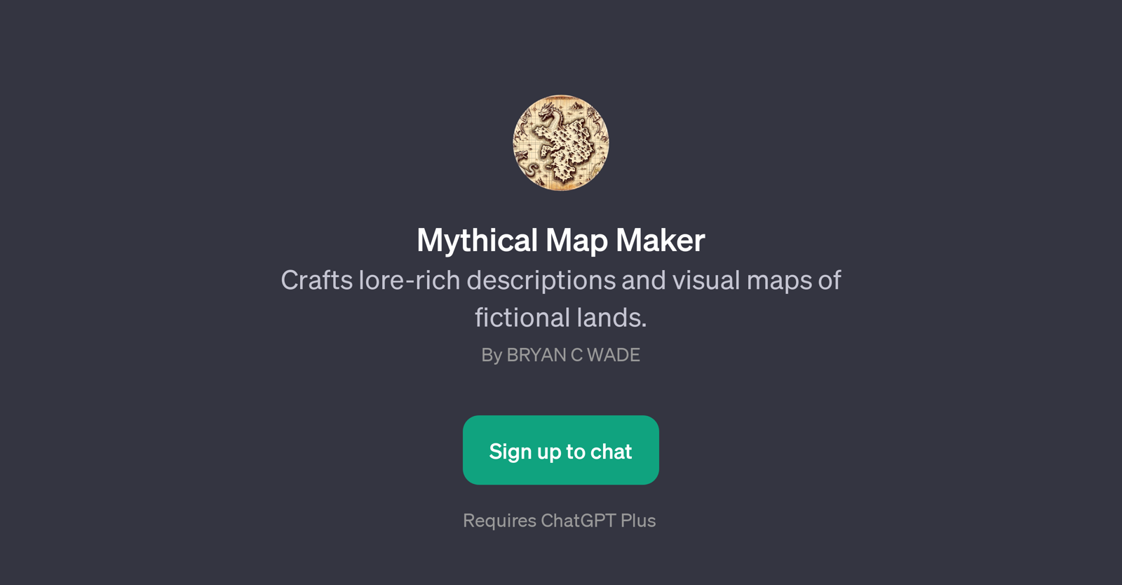 Mythical Map Maker website