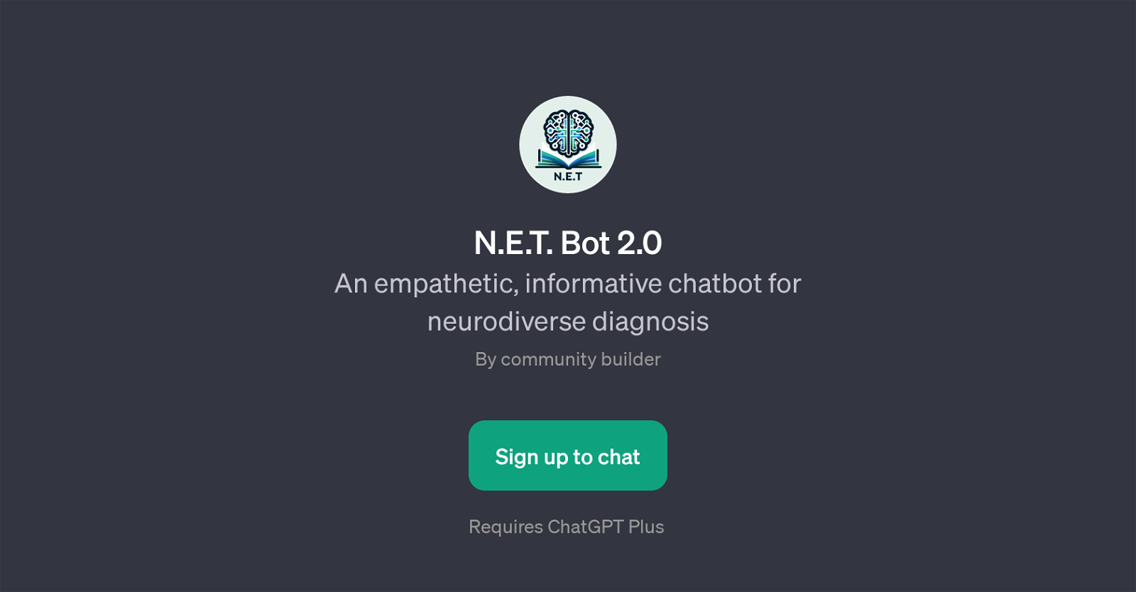 N.E.T. Bot 2.0 website