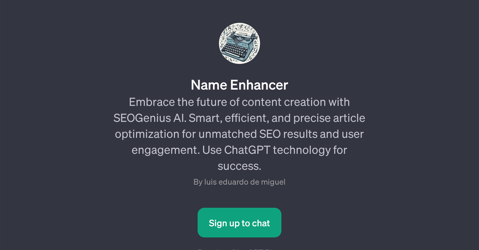 Name Enhancer website