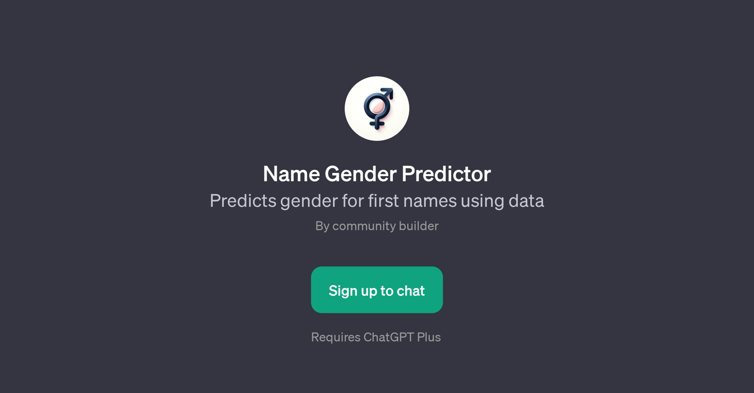 Name Gender Predictor website
