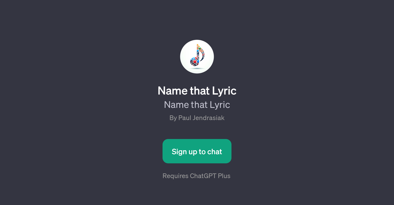 Name that Lyric website