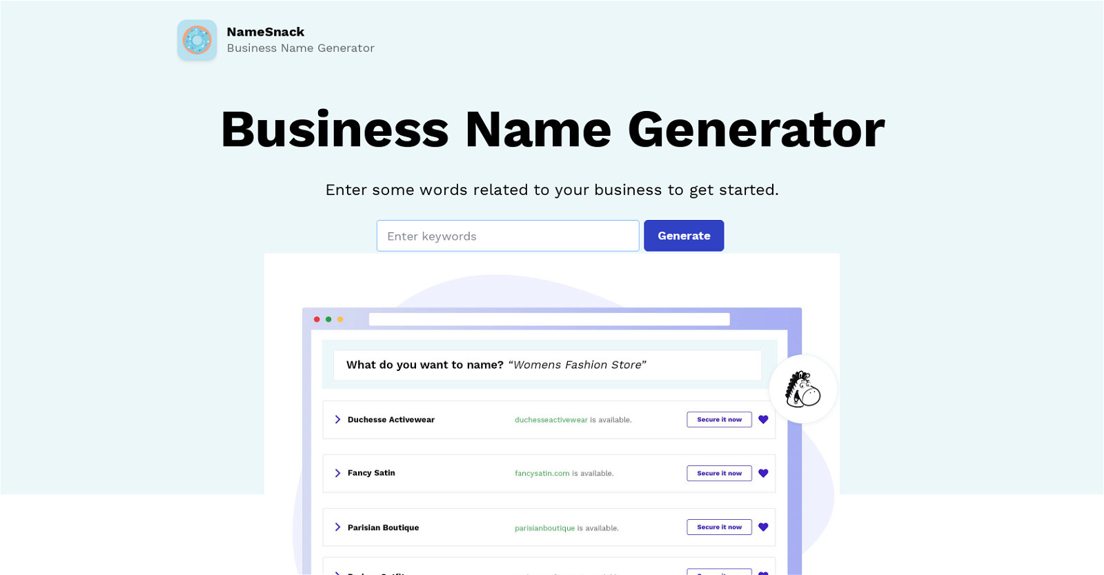 NameSnack website