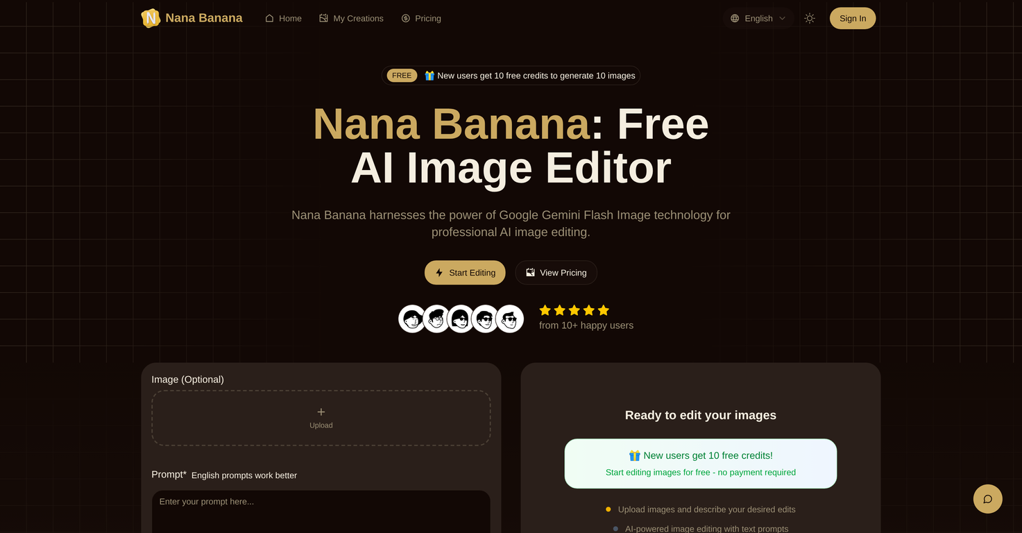 Nana Banana.Pro website