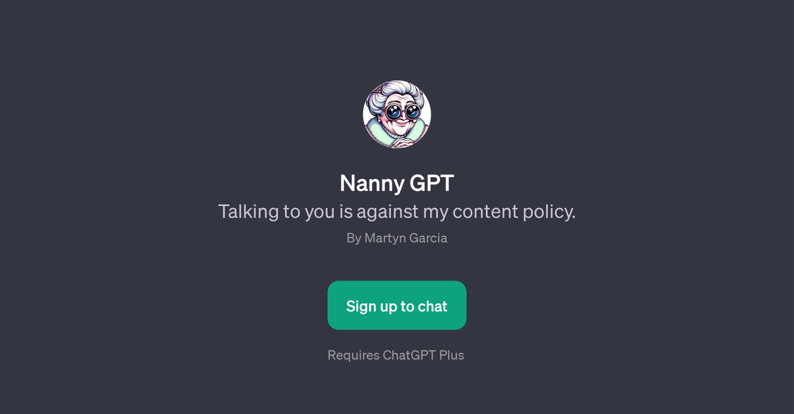Nanny GPT website