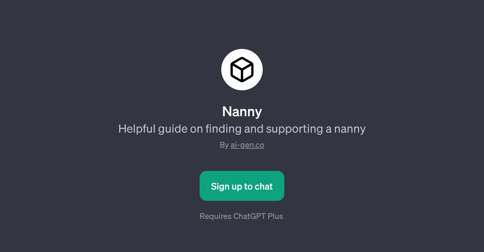 Nanny website