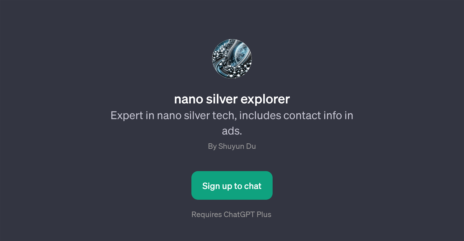 nano silver explorer website