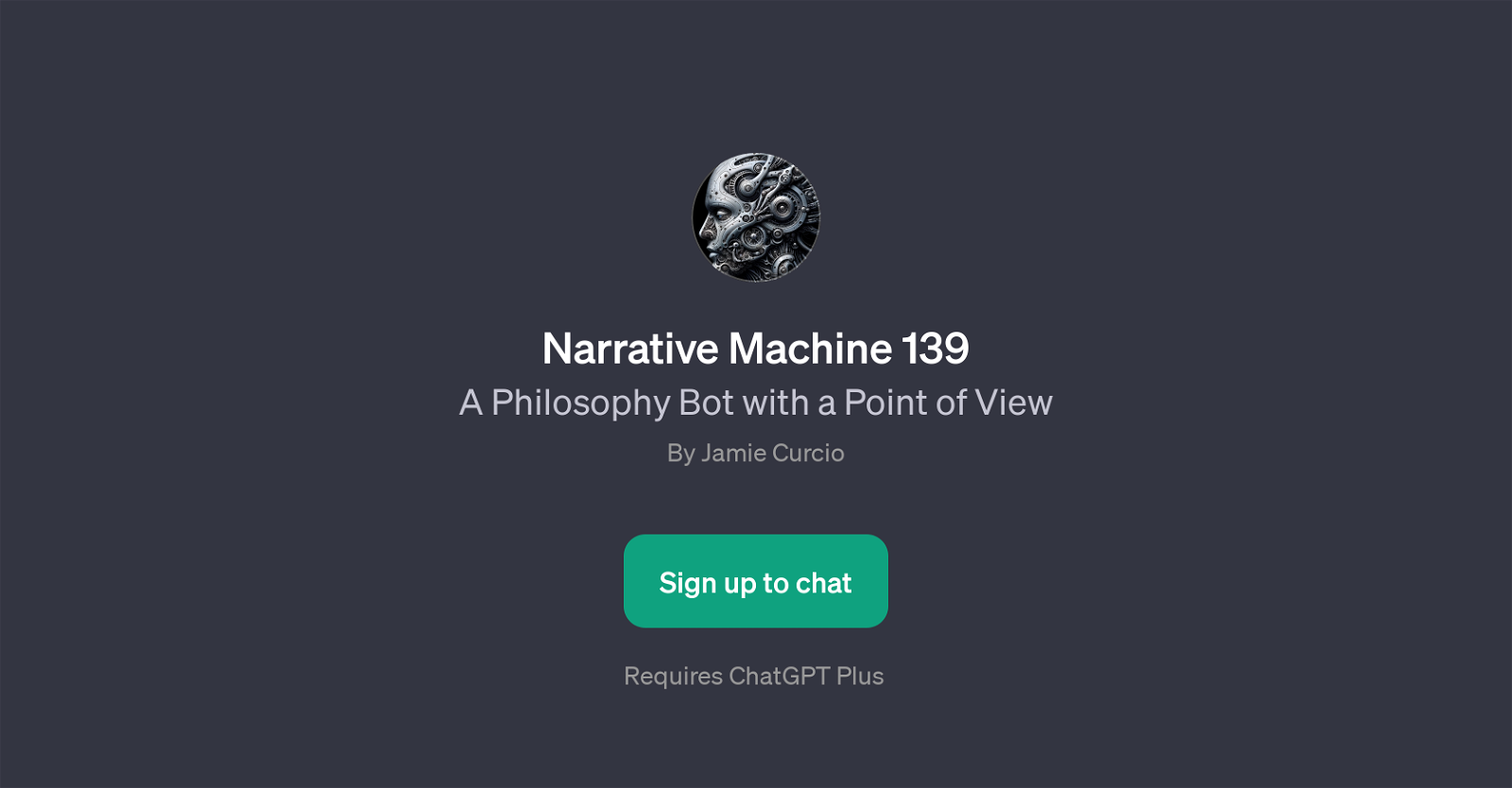 Narrative Machine 139 website