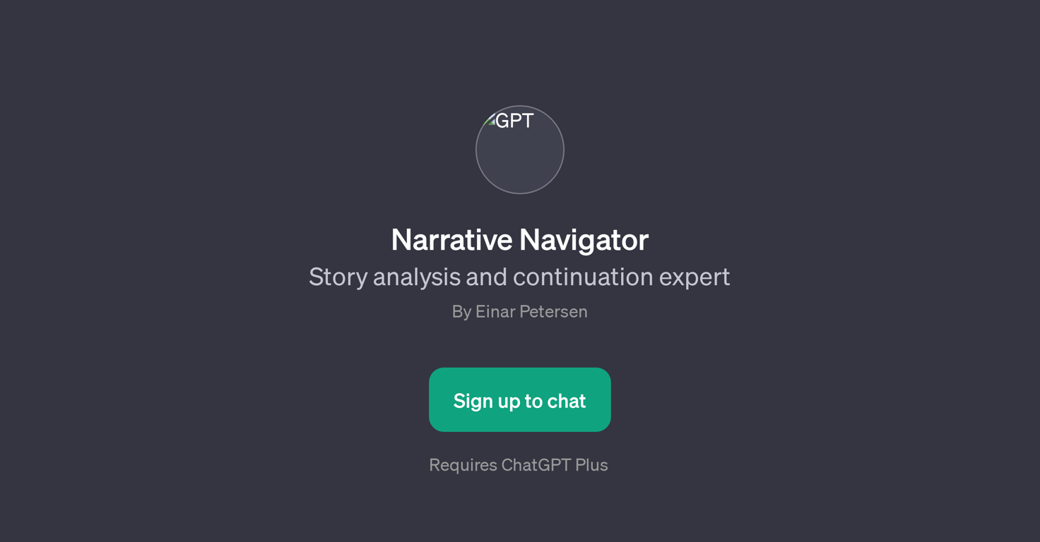 Narrative Navigator website