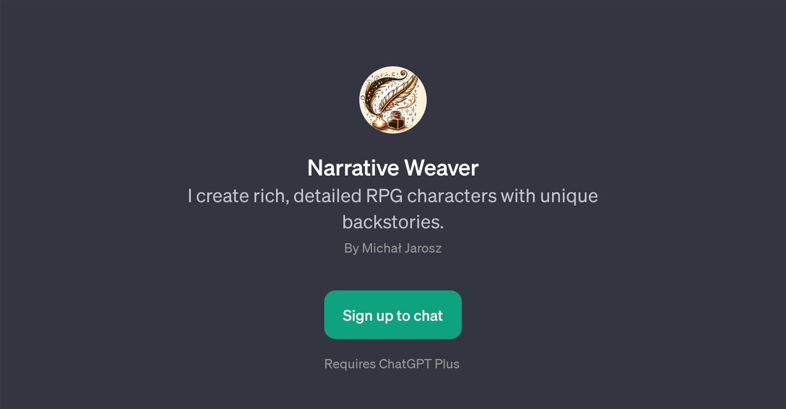 Narrative Weaver website