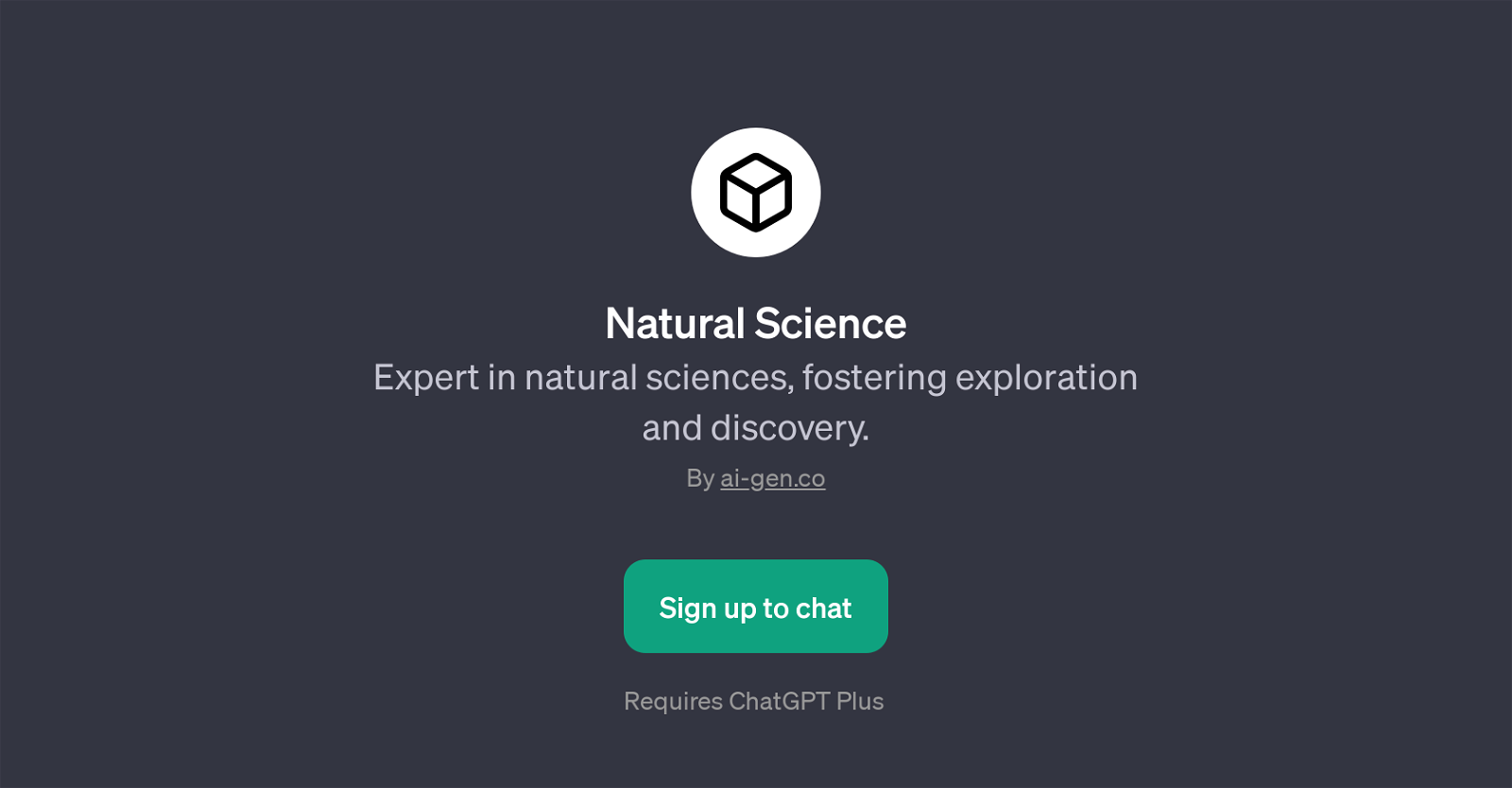 Natural Science website