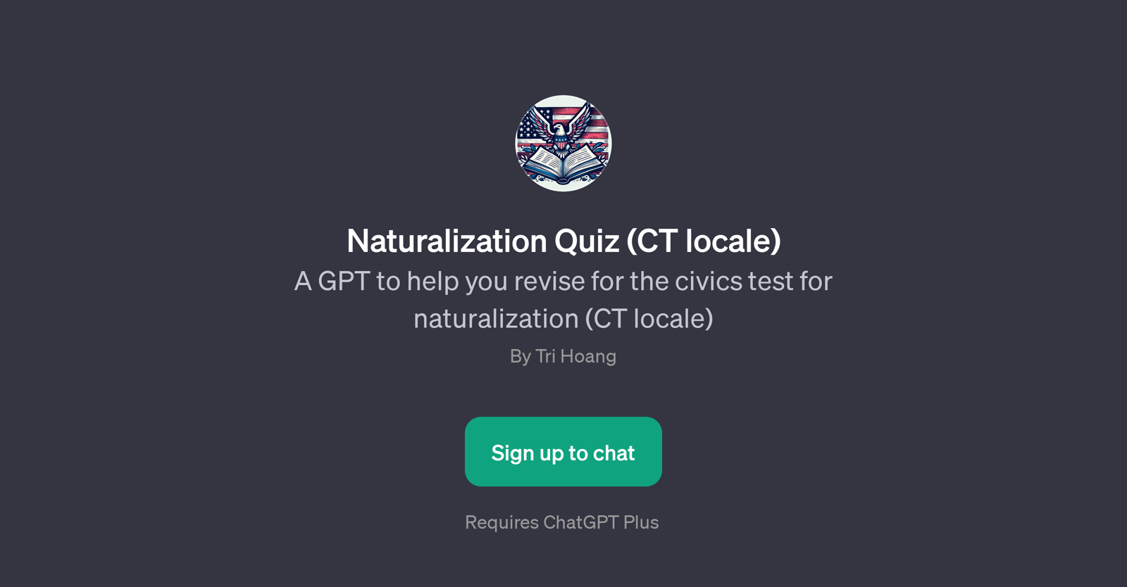 Naturalization Quiz (CT locale) website
