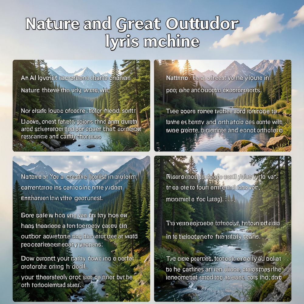 nature and great outdoor lyrics machine website