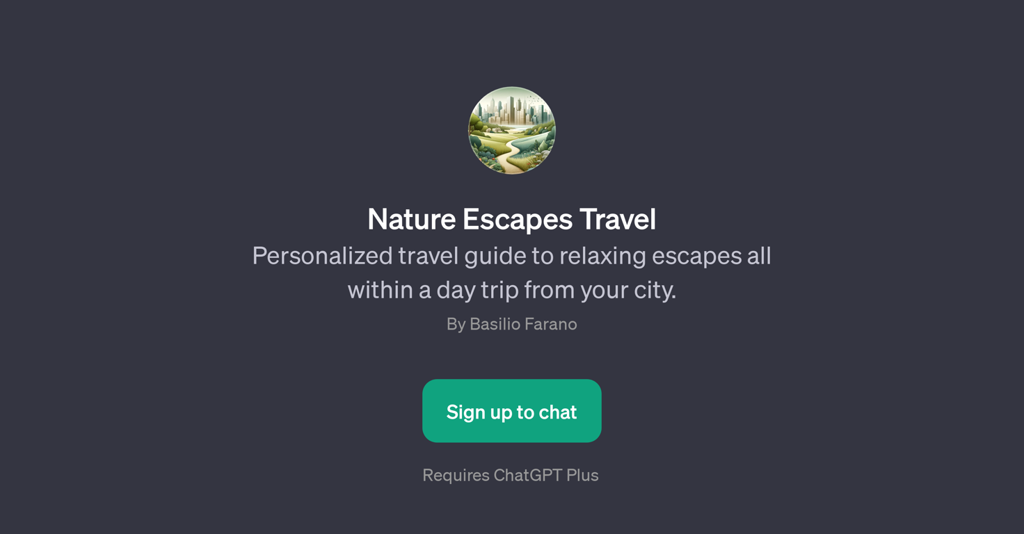 Nature Escapes Travel website