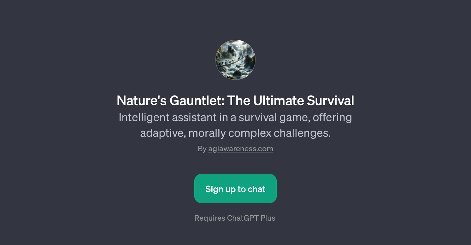 Nature's Gauntlet: The Ultimate Survival website