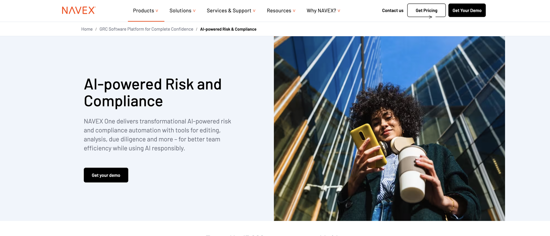 NAVEX website