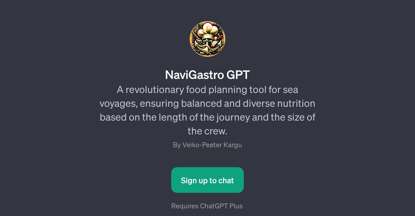 NaviGastro GPT website