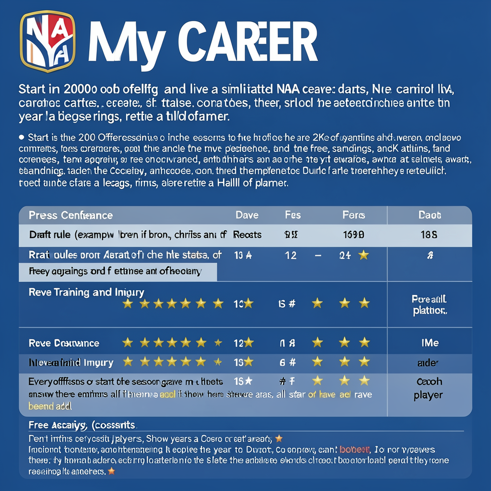 NBA My CAREER website