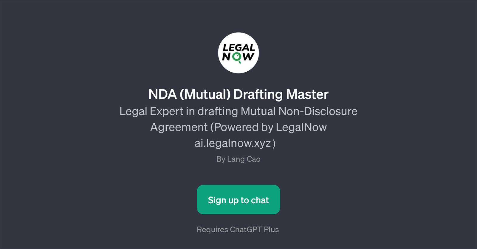 NDA (Mutual) Drafting Master website