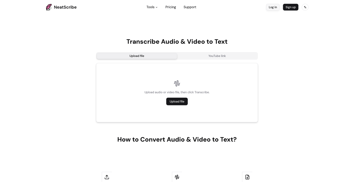 NeatScribe website