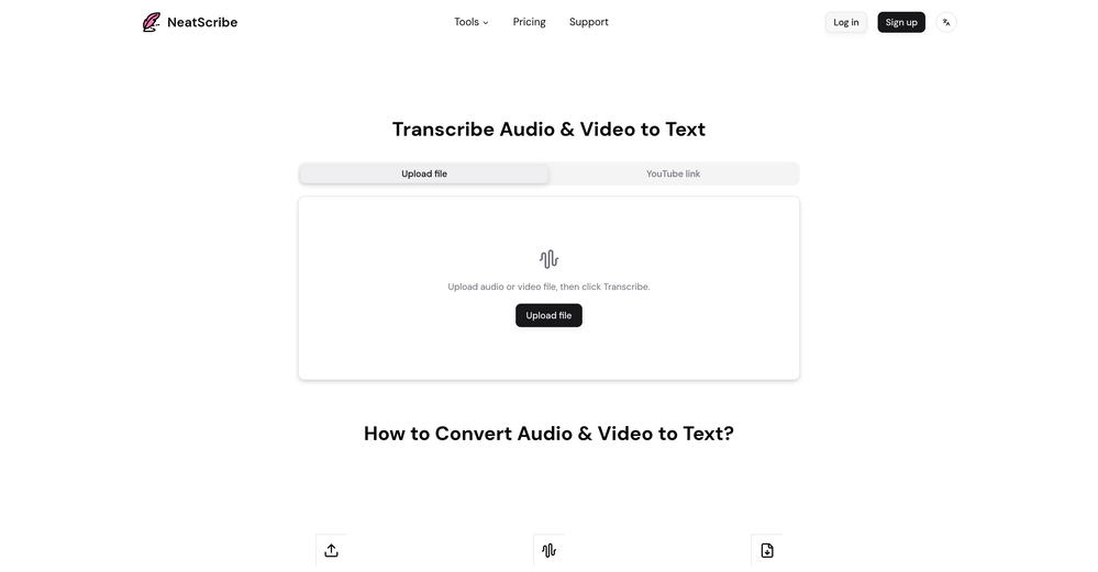 NeatScribe website