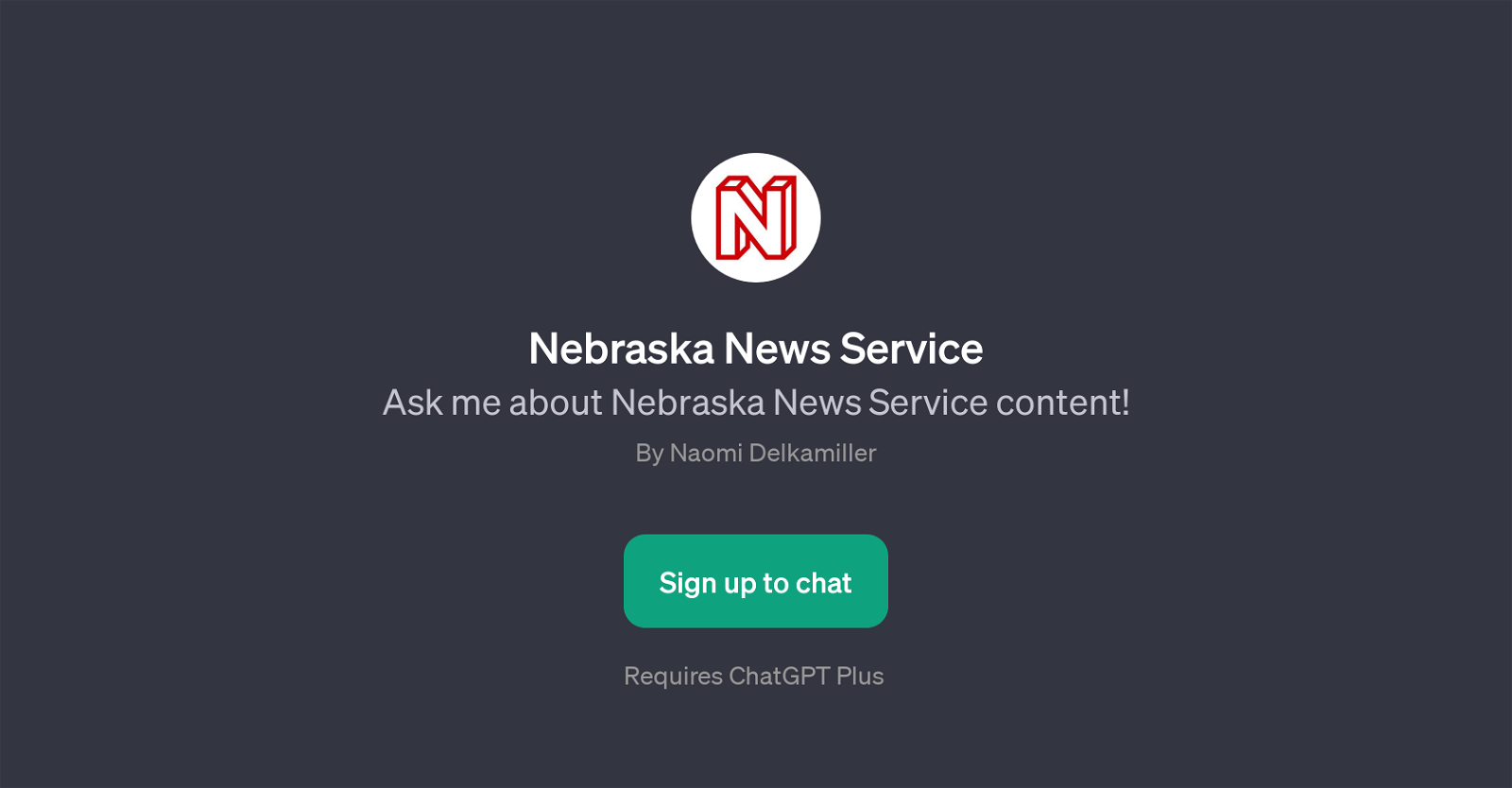 Nebraska News Service website