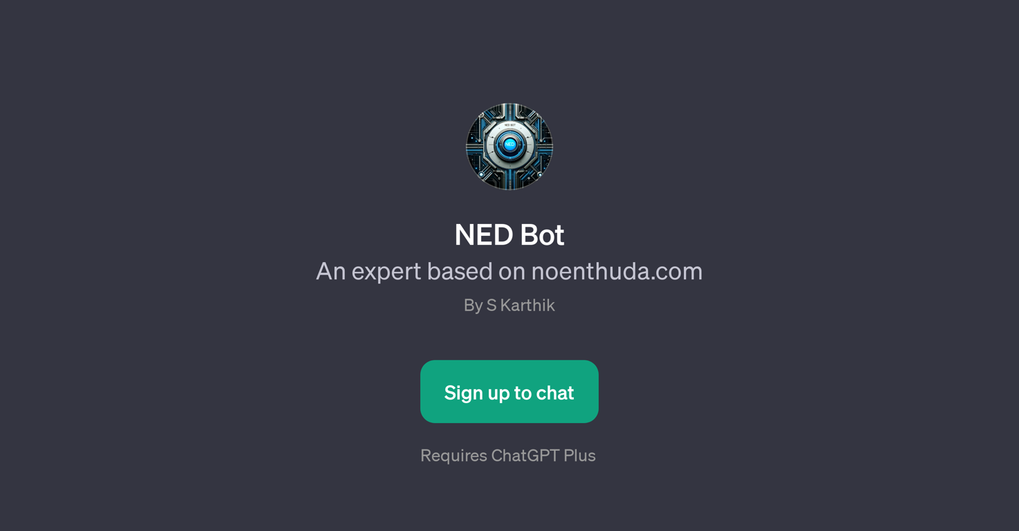 NED Bot website