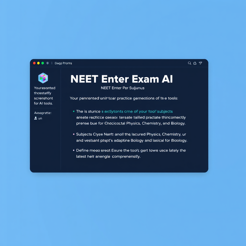 NEET Entrance Exam AI website