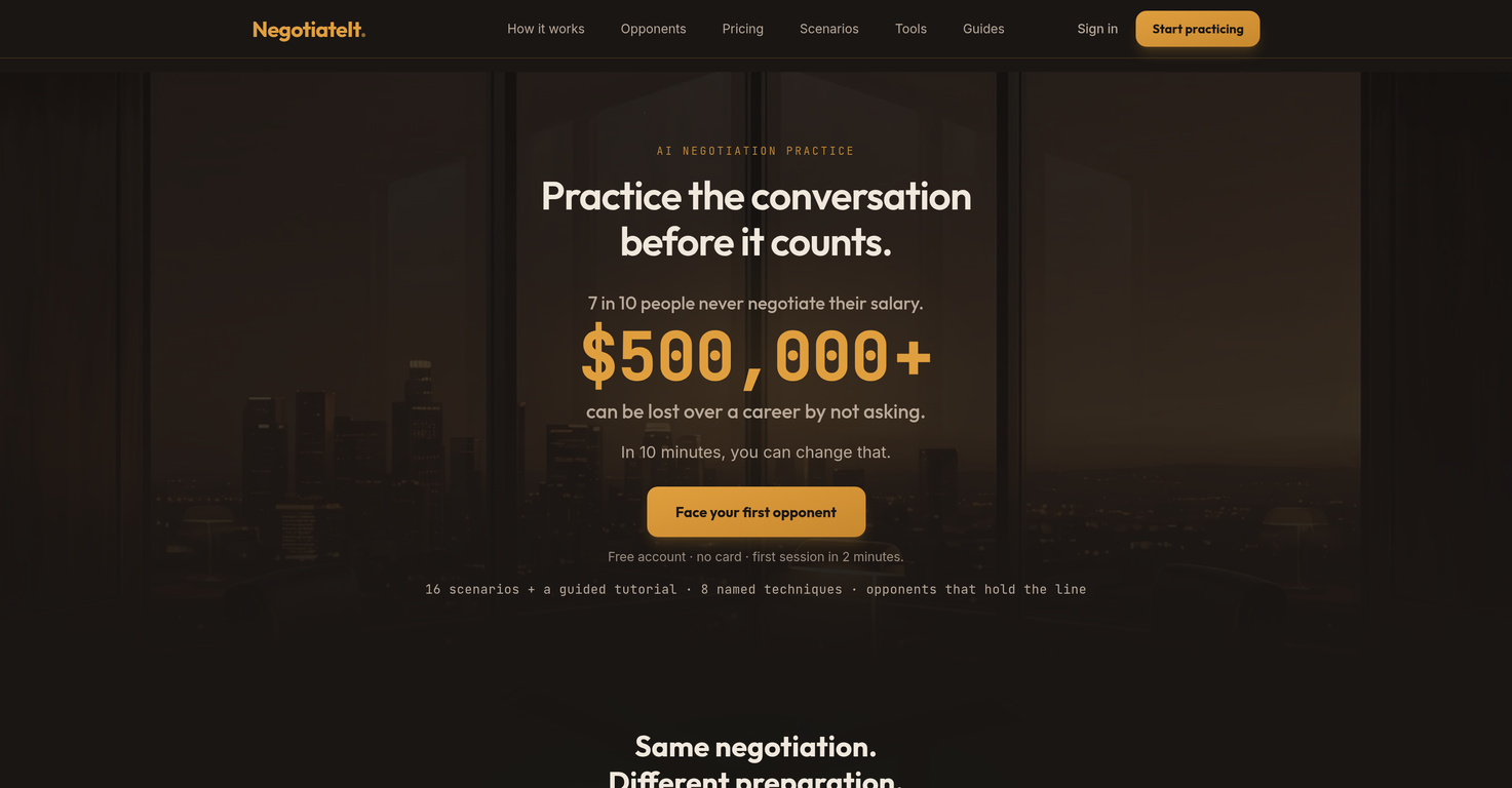 NegotiateIt screenshot 1