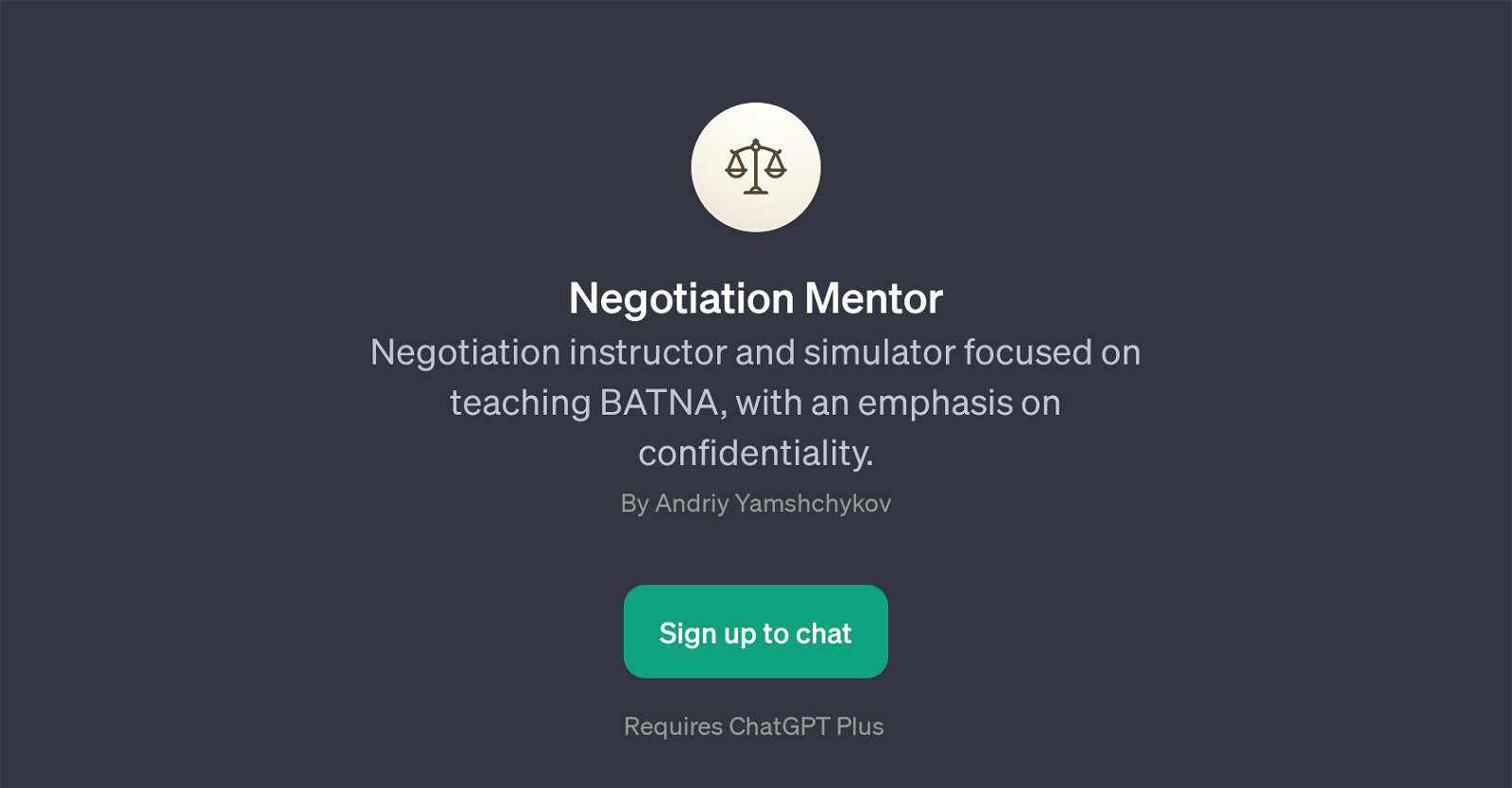 Negotiation Mentor website