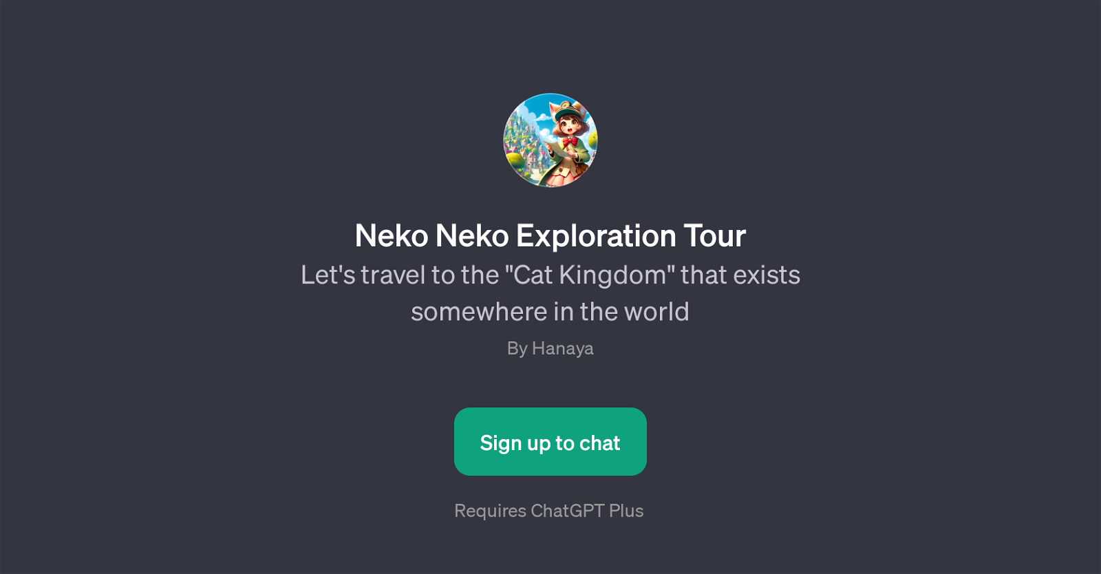 Neko Neko Exploration Tour website